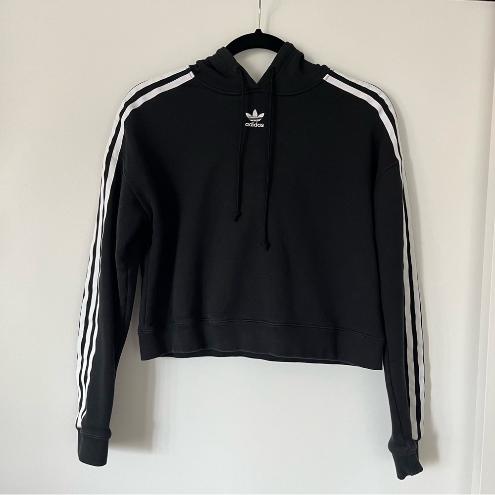 Adidas Cropped Trefoil Hoodie